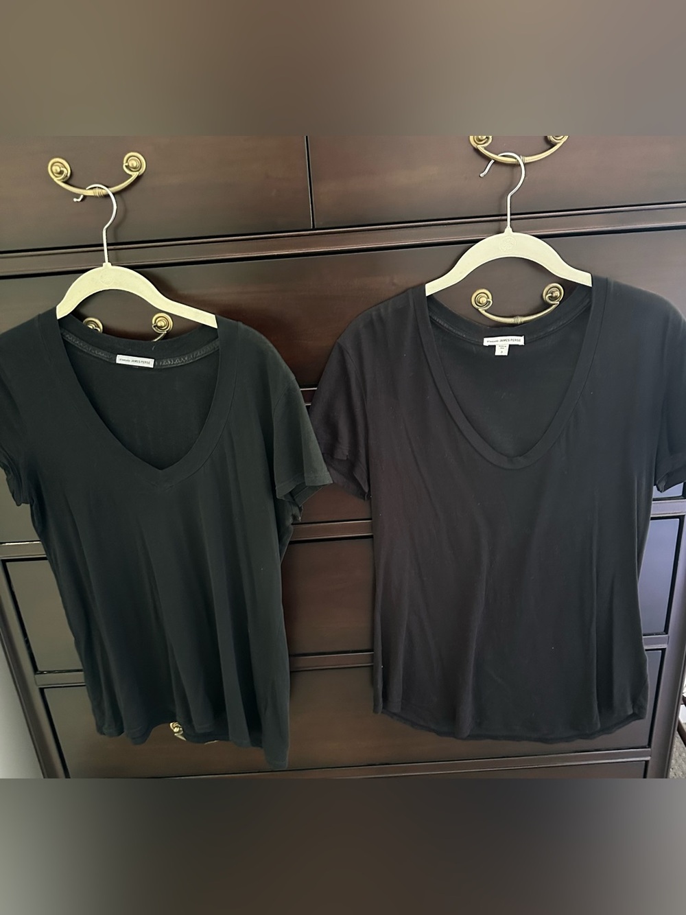 James Perse T-Shirts Black Size 3
